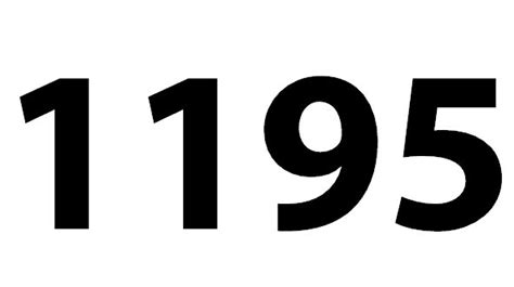Zahl 1195