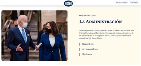 拜登上任第一天 白宫网站西班牙语界面重新上线__财经头条