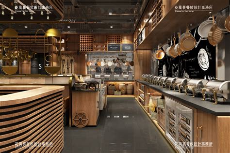 网红餐厅装修效果图-杭州众策装饰装修公司