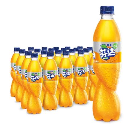 芬达 Fanta 橙味汽水 橙汁 饮料 330ml*24 摩登罐 整箱装-中国中铁网上商城