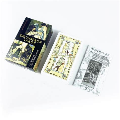 原版尺寸 Decameron Tarot Decks 十日谈塔罗牌 英语纸质说明书-阿里巴巴