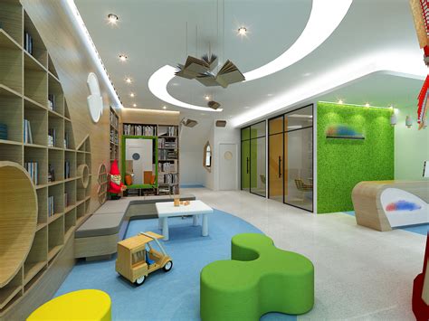 儿童培训机构设计|空间|室内设计|dshang3302 - 原创作品 - 站酷 (ZCOOL)
