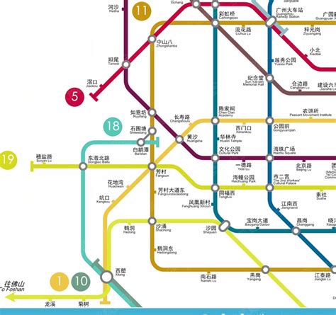 广州地铁线路图 最新最全的 图要清晰-