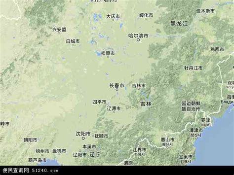 吉林省地图 - 吉林省卫星地图 - 吉林省高清航拍地图