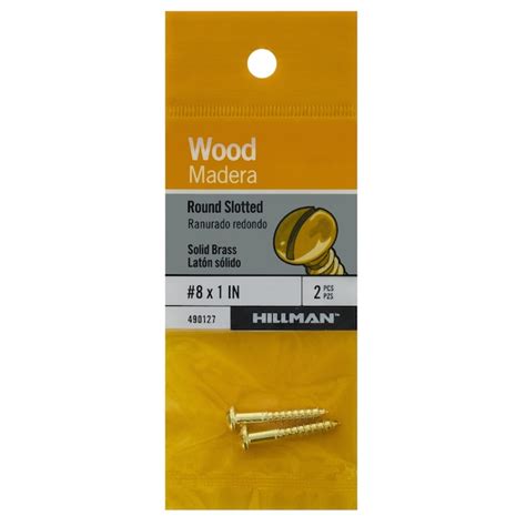Hillman #8 x 1-in Brass Interior Wood Screws (2-Per Box) in the Wood ...