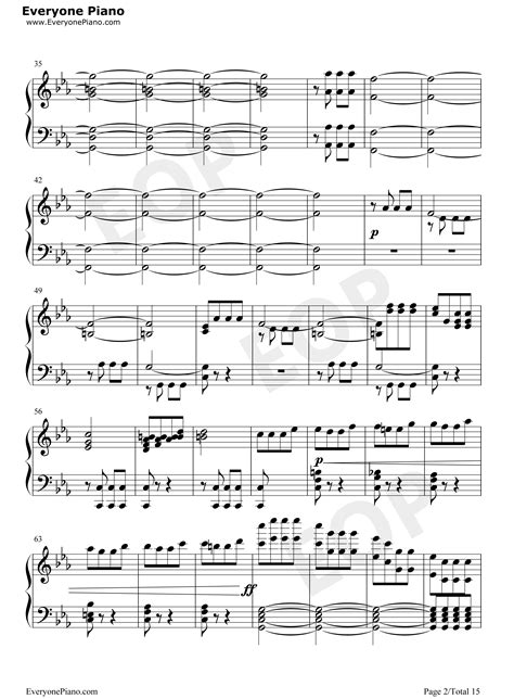 《贝多芬第五交响曲命运第三乐章前部主题,钢琴谱》贝多芬（五线谱 钢琴曲 指法）-弹吧|蛐蛐钢琴网