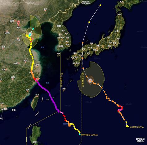 科学网—2019年第9号台风“利奇马”路线图（中国天气台风网） - 杨正瓴的博文