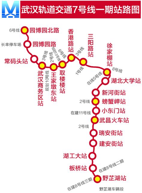 武汉地铁7号线什么时候开通 附最新线路图_旅泊网