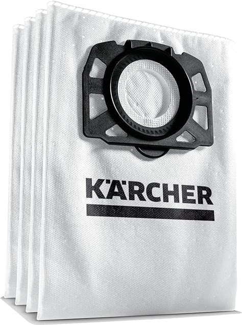 Kärcher Original Fleece Filter Bag KFI 487: 4 pieces, 2-ply, extremely ...