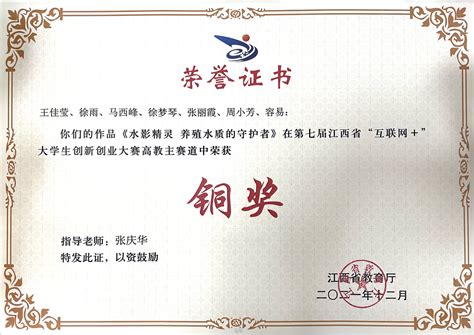 我院荣获第七届江西省“互联网+”大学生创新创业大赛铜奖