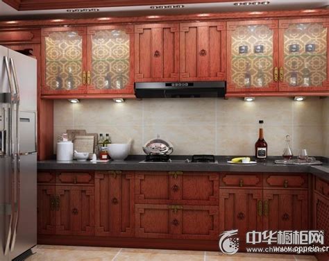 中式中户型厨房橱柜-上海装潢网