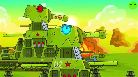 【坦克世界动画】巨型坦克KV44大战朵拉巨炮，三个角斗士之间的较量 坦克动画_腾讯视频