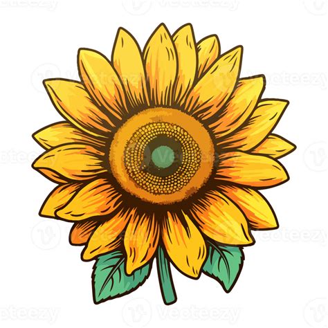 Sunflower modern pop art style, Sunflower illustration, simple creative ...