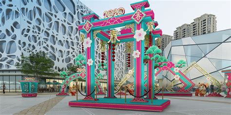 2020鼠年商场美陈雕塑设计|三维|其他三维|攻城狮YJ - 原创作品 - 站酷 (ZCOOL)