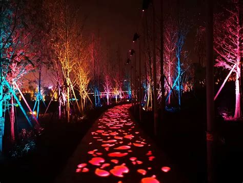 景观园林-工程案例--西安华运科技—城市 · 园林 · 路桥 · 楼体的泛光照明&亮化工程