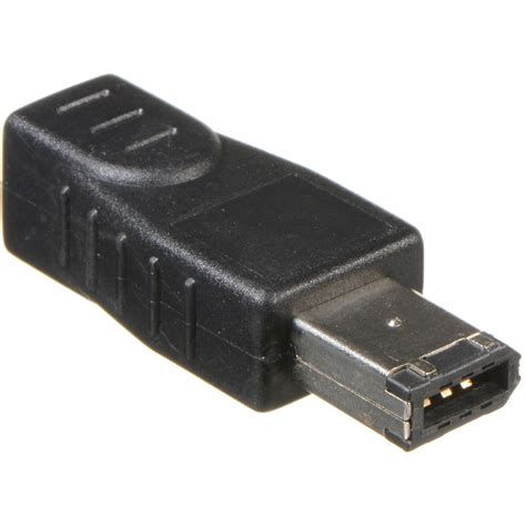 Cable, IEEE-1394, 9P/6P, Firewire, Black, 6