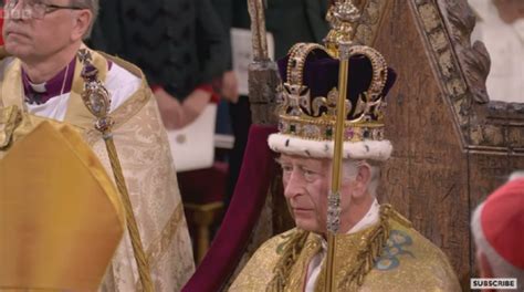 英媒：英国国王查尔斯三世正式加冕，戴上圣爱德华王冠_北晚在线