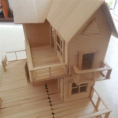 「创意手工DIY」学习如何用牙签搭建小木屋模型的方法！