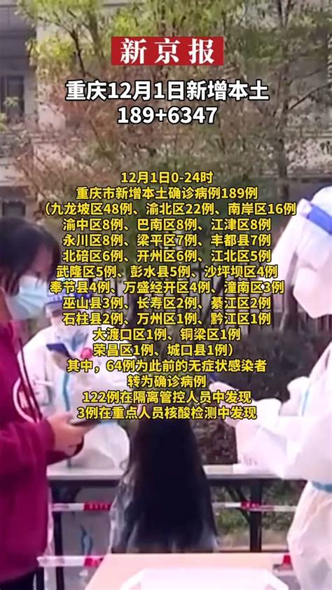 #重庆12月1日新增本土确诊病例189例、本土无症状感染者6347例_凤凰网视频_凤凰网