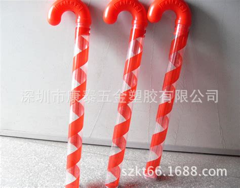 圣诞拐杖糖 透明糖果拐杖管 塑料礼品拐杖-阿里巴巴