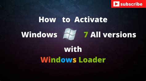 How to activate Windows 7 or vista with windows Loader#windowsloader # ...