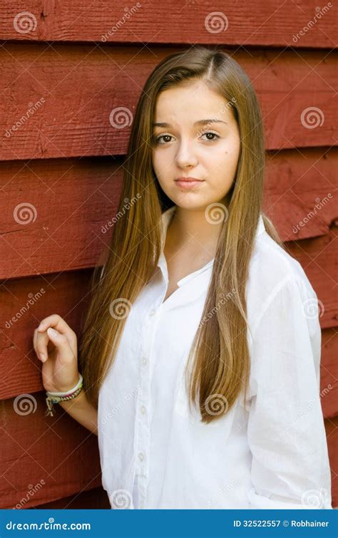 Beautiful Friendly Teen Student Girl. Stock Photo - Image of park ...
