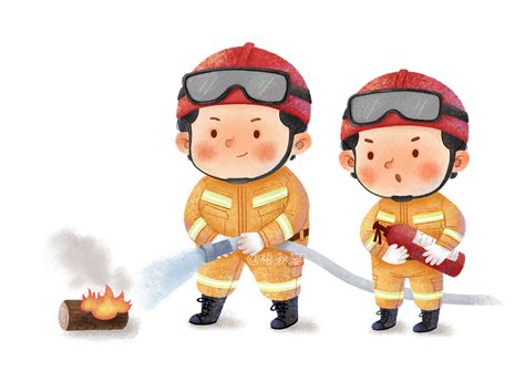 消防员👨🏻‍🚒|插画|儿童插画|梧秋宴 - 原创作品 - 站酷 (ZCOOL)