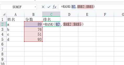 Excel怎么用公式快速排名_360新知