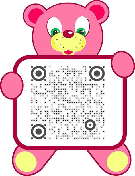 小熊二维码二维码模板 模板二维码二维码创意模板 -设计号