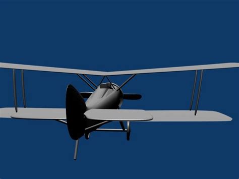 老式双翼飞机3D图纸-PRT格式_PROE_模型图纸下载 – 懒石网