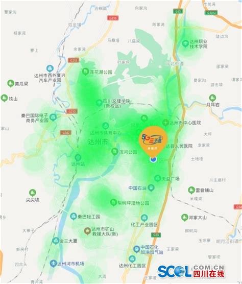 达州主城区电信5G网络覆盖地图公布_四川在线