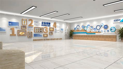 郑州企业展厅设计策划，郑州企业展厅荣誉墙设计-河南天恒建筑装饰工程有限公司