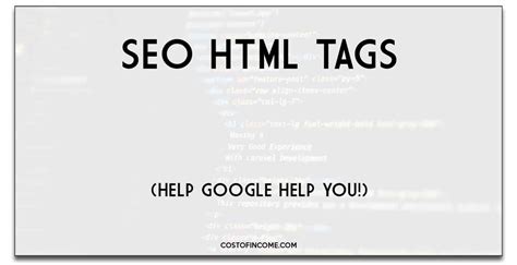 7 HTML Tags Essential for SEO