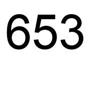 653 — шестьсот пятьдесят три. натуральное нечетное число. 119е простое ...