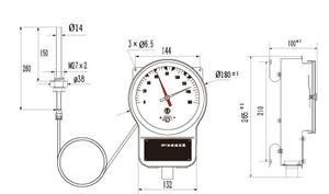 变压器油面温度计BWY2-804AJ(TH)温度指示控制器-一步电子网