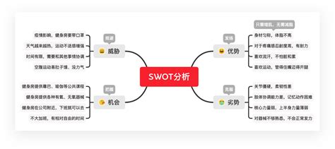 思维导图SWOT自我分析模板-MindManager中文网站