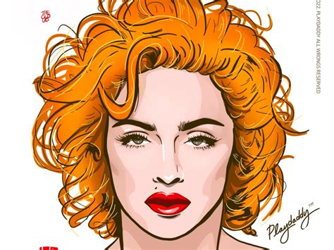 Playdaddy (노는아빠) | Madonna Portrait Illustration
