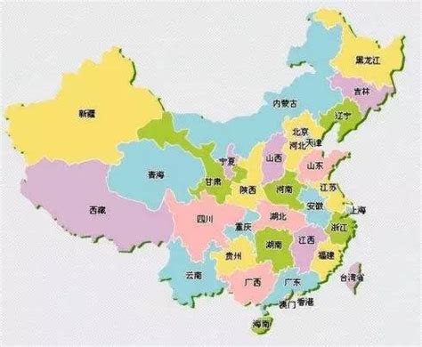 中国34个省份简称及地图 东北三省连一方