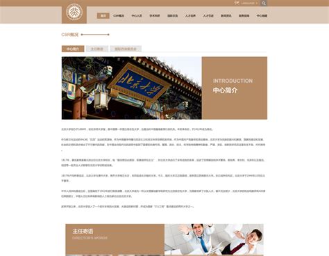 北京大学社会研究中心网站建设-案例库-通力平台