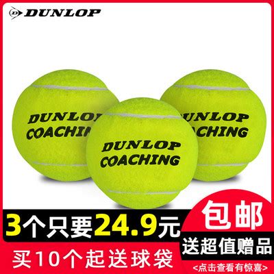 Dunlop邓禄普网球COACHING专业练习训练比赛耐磨高弹无压球整袋-淘宝网