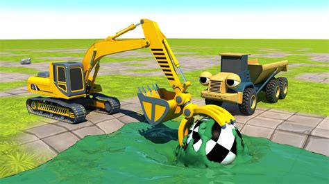 挖掘机动画02、工程车玩具动画片、幼儿启蒙早教动画少儿益智动画
