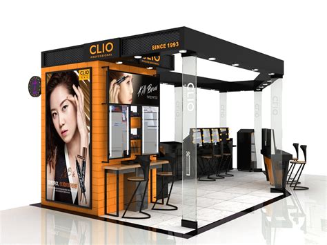 韩国CLIO品牌第二套终端形象设计--深圳沙井天虹岛柜_陌泉-站酷ZCOOL