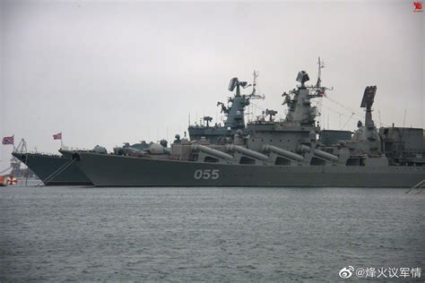 一张图引发热议：中国055大驱与俄罗斯光荣级巡洋舰，谁才是强者_凤凰网