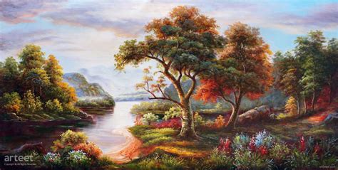美丽的顶级艺术家的风景油画艺术作品(1)
