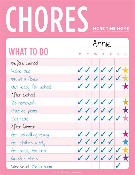 Printable Charts Chore Chores Eloquent Pediaflower | Sexiz Pix