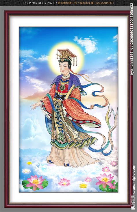 王母娘娘-中国木版年画-图片