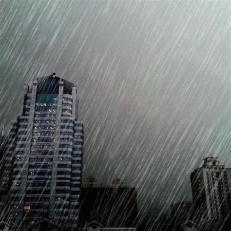 雷电大雨中的城市背景图片免费下载-千库网
