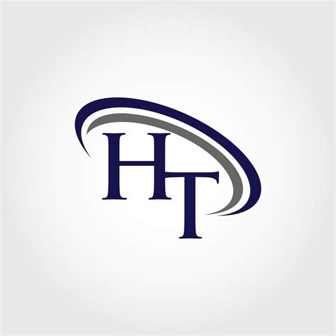 Monogram HT Logo Design By Vectorseller | TheHungryJPEG
