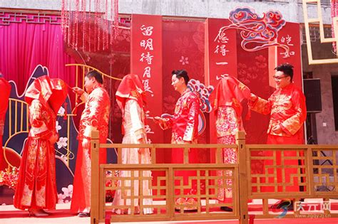湖南首届汉式集体结婚大典 40对新人圆汉代婚礼梦 - 三湘万象 - 湖南在线 - 华声在线