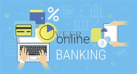 电子银行网上商业银行平面设计网站Online Banking Flat Landing Page Template - 设计口袋
